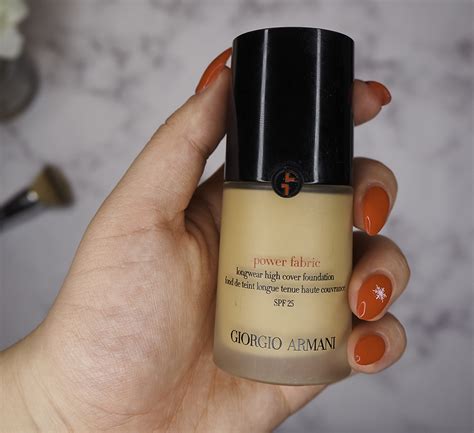 armani foundation review power fabric